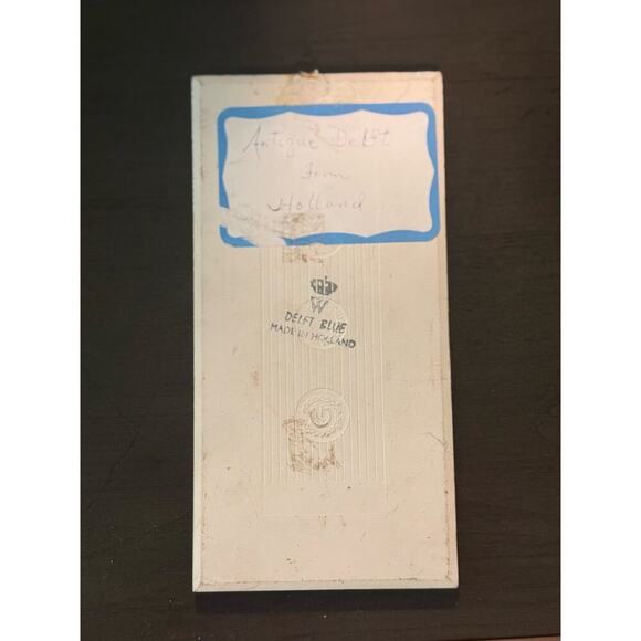 Vintage Delft Blue Ceramic Tile – Holland Windmill Scene - Picture 2 of 3